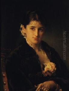Portrait De Femme Au Gant