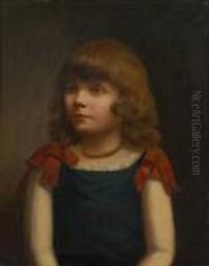 Portrait De Jeune Fille Aucollier De Perles by Jean-Francois Portaels