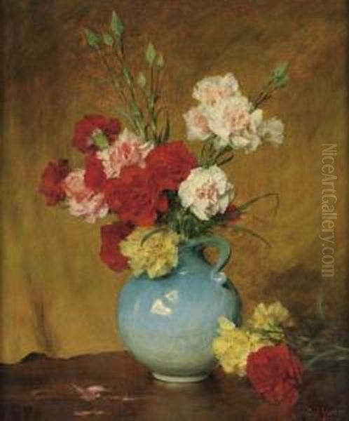 Untitled (peonies In A Blue Vase) - view 1