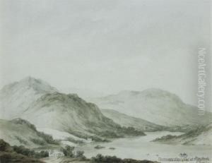 Ulswater Lake With Porterdale Church by Robert Ker Porter