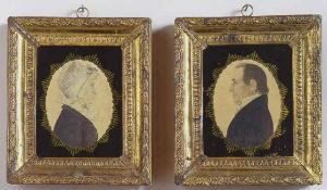 Colonel And Mrs.ezekiel Fisk How Of West Sudbury by Rufus Porter