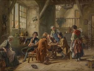 Les Joueurs De Des by Gerard Portielje