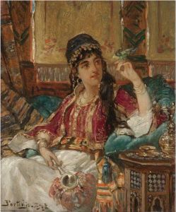 Odalisque In An Interior by Jan Frederik Pieter Portielje