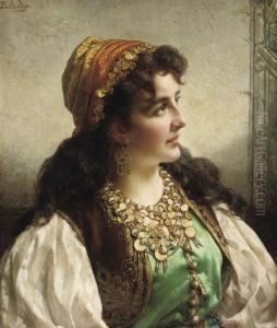 A Young Gypsy by Jan Frederik Pieter Portielje