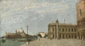 On The Molo, Venice by G. Portini