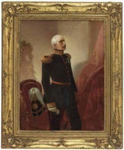 Portrait Eines Deutschen Offiziers by Carl Porttmann