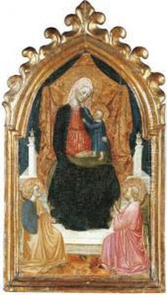The Madonna And Child With Two Angels - view 1