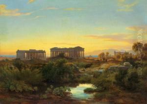 Blick Auf Paestum by Eduard Wilhelm Pose