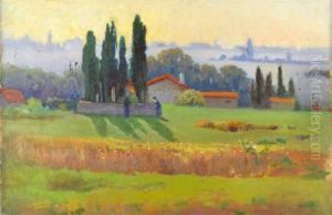 Paysage by Ivanovitch Eugene Pospolitaki