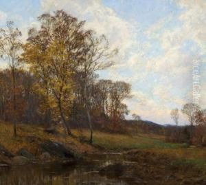 Country Stream, Autumn by William Merritt Post