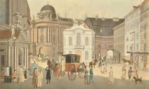 Michaelerplatz In Vienna by Karel Postl