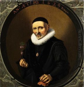 Kleines Herrenportrait by Hendrick Gerritsz. Pot