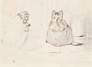 Tabitha Twitchit And Mrs Ribby by Helen Beatrix Potter