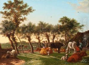 A Stroll By The Farm by Paulus Potter