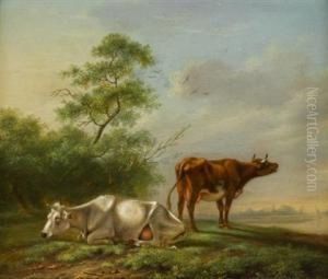 Two Cows In A Landscape