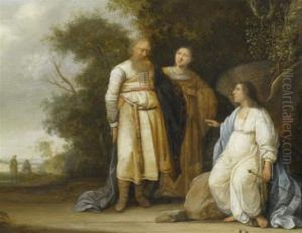 The Angel Announces The Birth Of A Son (samson)
To Manoah And His Wife,
Who As A Man Consecrated To God Will Free Israel From The Philistines. - view 1