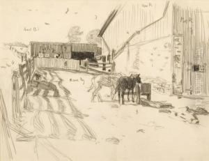 The Farmyard by Edward Henry Potthast