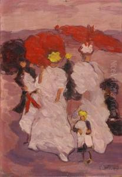 Ladies With Parasols - view 1