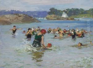 The Swimming Lesson by Edward Henry Potthast