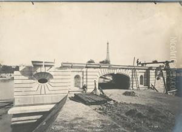 Paris, Construction Du Pont Rouelle - view 1