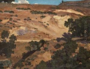 Paysage De Vallee by Eugene Robert Pougheon