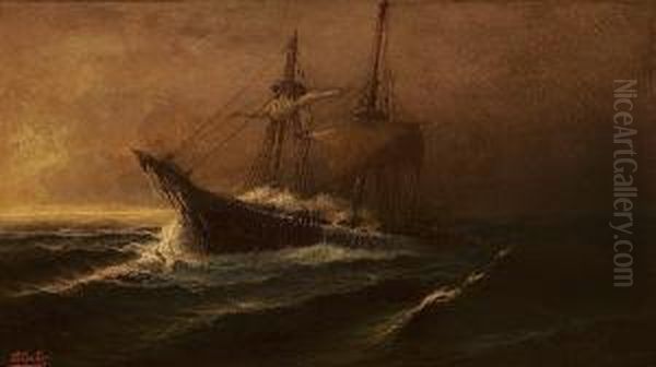 Vessel In Choppy Seas - view 1