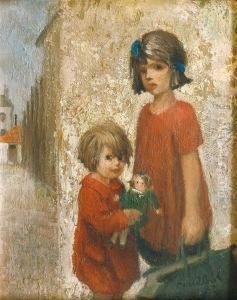 Les Deux Enfants by Francisque Poulbot
