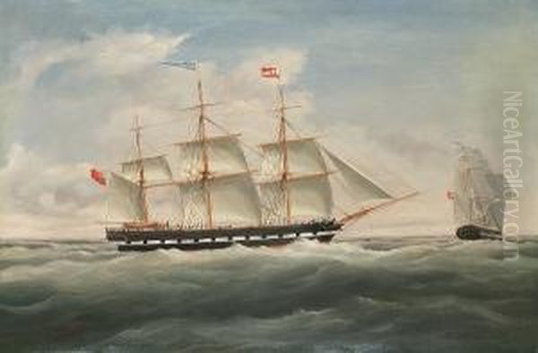 The 3-masted Merchantman 'ann Mitchell' - view 1