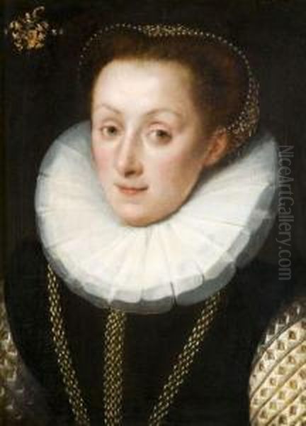 Portrait D'une Dame De Qualite De La Famille Dointerp - view 1