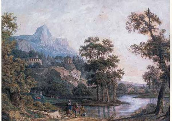 Paysage De Montagne Anime De Personnages. - view 1