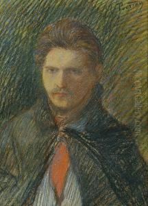 Autoportrait -zelfportret by Leon Pourtau