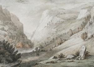 View Of Dovedale In Derbyshire