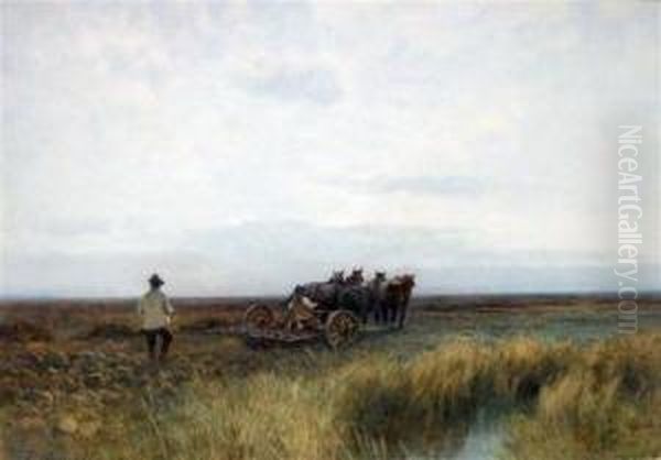 Landscape With Horse-drawn Harrow - view 1
