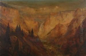 Grand Canyon Of The Yellowstone by Lucien Whiting Powell