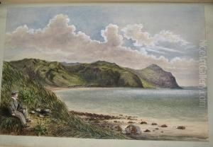 A Large Album, Circa 1875, Containing Numerous Watercolours, Including; Cromer, Norfolk, Chichester, Bisham Church, Worthing, Temple Bisham, A View Of Blickling By Fanny Gladstone, Whitby Abbey, Various Engravings Of York by Thomas Harcourt Powell