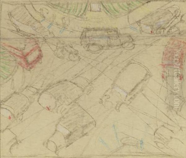 Study Of Traffic, Piccadilly Circus - view 1