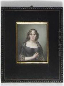 Bildnis Einer Dame Mit Schwarzem
Schleier. by Leonard Poyet