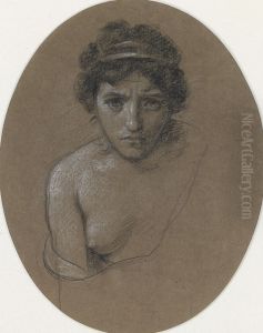 Female Head Study by Sir Edward John Poynter