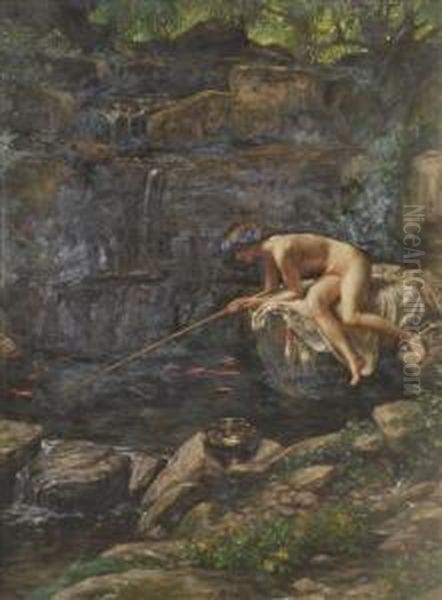 Fishing,
The Nymph Of The Stream - view 1