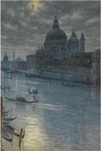 A Moonlight Scene, Venice by Sir Edward John Poynter
