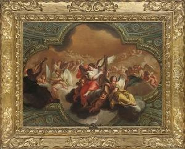 A Choir Of Angels: A Modello For A Ceiling Decoration - view 1