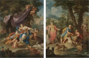 Rinaldo And Armida; Erminia And The Shepherds by Stefano Pozzi