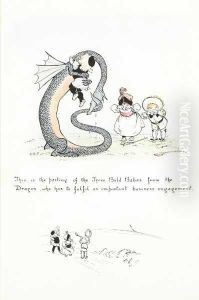 This Is The Parting Of The Three Bold Babesfrom The Dragon, Who Has To Fulfil An Important Businessengagement