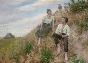 The Young Shepherds by Christian Pram-Henningsen