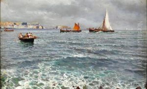 Marina Di Napoli by Attilio Pratella