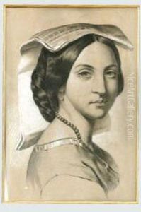 Ritratto Di Giovanein Costume Laziale by Eugenio Prati