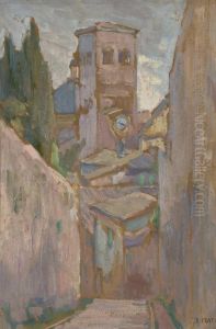 Paesaggio Con Campanile