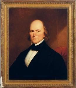 Portrait Of A Gentleman In A Red Chair