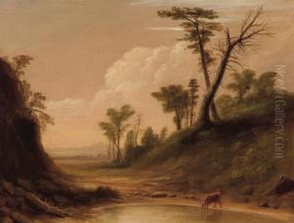 Watering In A Stream - view 1