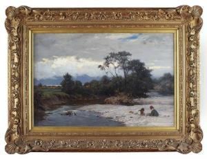 On The River Bank by William Pratt